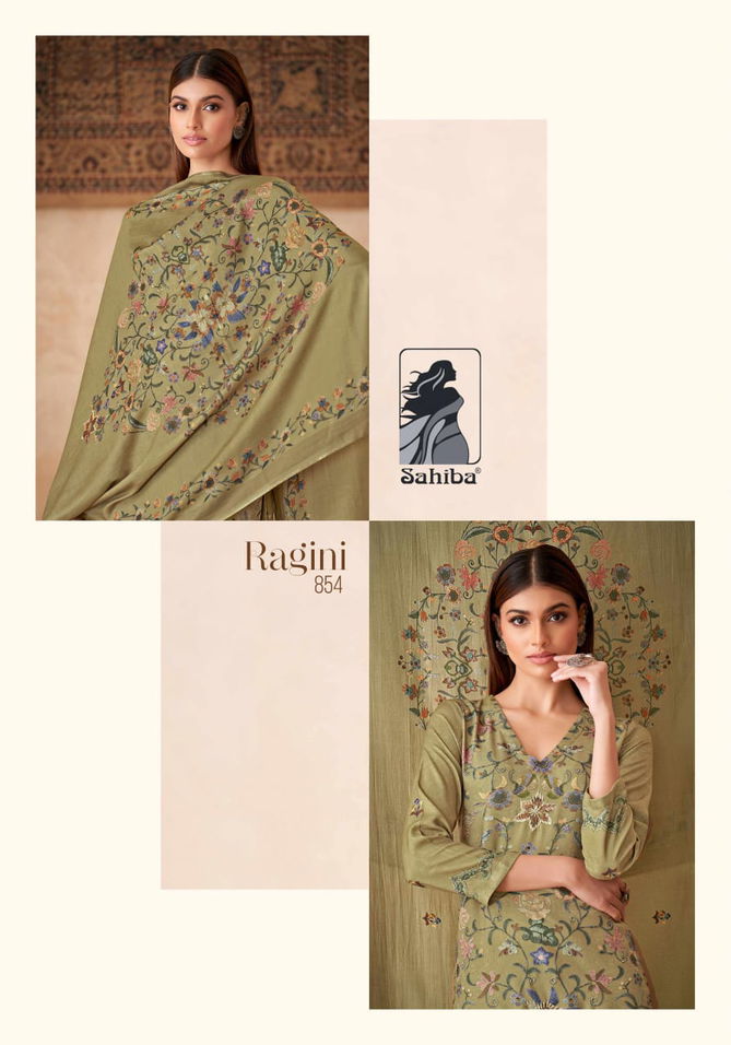 Ragini By Sahiba Stape Twill Digital Printed Dress Material Wholesale Shop In Surat